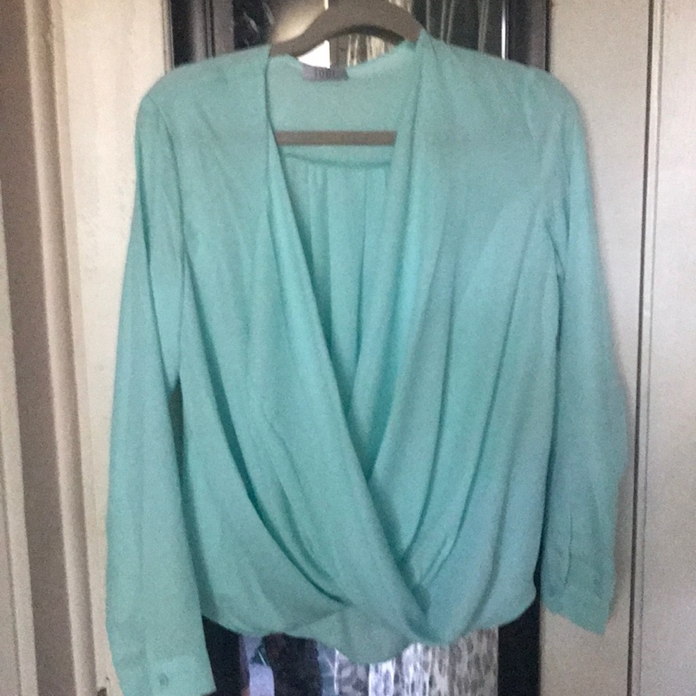 Sexy sheer teal top!
